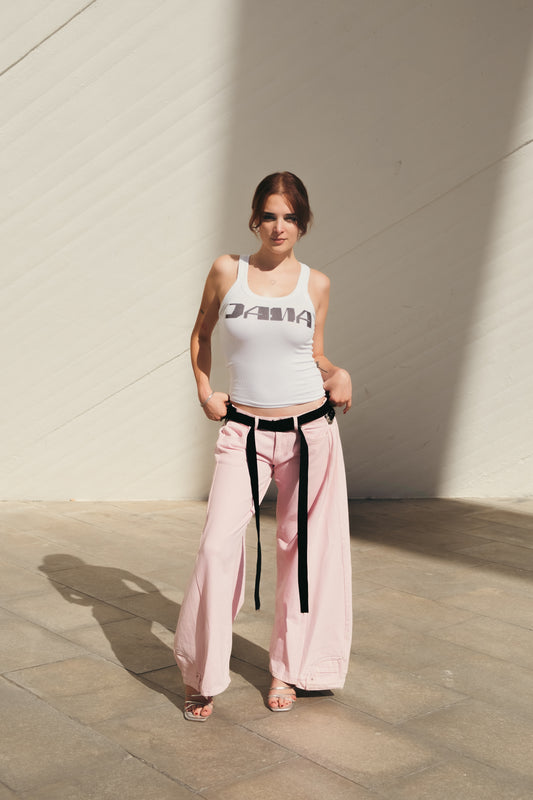 Bright Pink Utility Pants